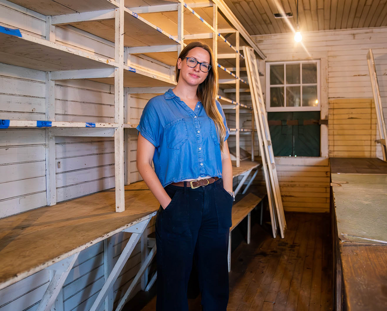 Mary Snyder posing for photo
